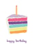Classic Birthday Card - Candle - Cake created by 1103 co
