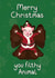 Merry Christmas you Filthy Animal created by Holly Tillier