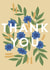 floral flowers Thank You Card 18767 created by Wandering Studio Co.
