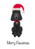 From the dog cute Christmas Card 22624 created by Saundra Jones