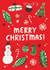Handdrawn Merry Christmas Card created by Nic Farrell