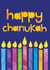 Menorah Happy Chanukah card created by Eden Fay
