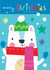 polar bear holidays Christmas Card 17909 created by Jayne Schofield