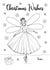 Christmas Fairy Colouring Card created by Zoe-Claire
