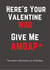 Crossfit adult Valentines Day Card 44844 created by Nice Try Cards