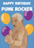 punk rocker Birthday Card 16658 created by David Rudd