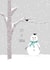 snow snowman Christmas Card 42313 created by Tutti Frutti Designs