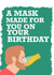 Quarantine beer mask birthday card created by Coffee Cup Studio