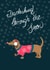 dog dachshund Christmas Card 34325 created by Michelle Grace