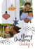 Modern Personalised Bauble Christmas Card / Photo Card - For Daddy - Merry Christmas Daddy created by Mrs Best Paper Co.