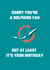miami dolphins miami Birthday Card 20990 created by Nat Yeo
