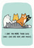 cats i love you Valentines Day Card 40409 created by Camille Medina