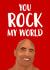 dwayne johnson wrestling Anniversary Card 4168 created by The Cake Thief