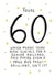 sixty 60 Birthday Card 14809 created by Hot Dog greetings