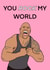 Dwayne Johnson the rock Anniversary Card 18505 created by Amy Louisa