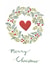 wreath illustration Christmas Card 44458 created by Naomi Karsudjono