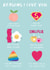Reasons I Love You Valentine's Anniversary Card created by Design By Day