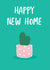Cute Cactus New Home Card - House Plant - Happy New Home created by @tikkled.pink