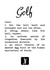 Funny golf definition card created by Worry Less Design