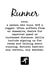 Funny Running Card Runner Definition created by Worry Less Design