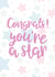 congrats star Congratulations Card 41513 created by Mia Louise Designs 