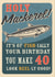 Retro Adult Mackerel Fish 40th Birthday Card 1000 created by Emoticology Cards