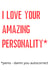 amazing personality Valentines Day Card 29094 created by The Happy Bee