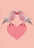 love birds Valentines Day Card 17034 created by Christine Hooper