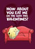 Eat me on the Sofa Valentines Day Card created by @donosdoodles