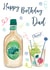 whiskey alcohol Birthday Card 9597 created by Katie Phythian Design