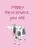 old illustration Retirement Card 12978 created by DawnOfTheDom