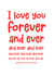i love you love Valentines Day Card 42849 created by Wild Housecat Designs
