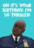 Brooklyn nine nine Captain Raymond Holt Thrilled Birthday card created by @donosdoodles
