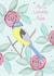 Pretty Birthday Card - For Nan - Bird created by Marie Goodchild