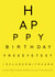 eye test chart Birthday Card 18686 created by AM Designs