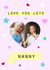nanny nan Mothers Day Personalised Photo Card 12178 created by Marie Goodchild