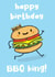 burger bbq Birthday Card 10005 created by Sarah-Anne Brown