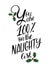 naughty holidays Christmas Card 14617 created by Letter V Prints