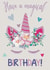Pretty Birthday Card - Unicorn - Have A Magical Birthday created by Catherine Bancroft