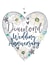 Pretty 60th Diamond Wedding Anniversary Card - 60 Years - Heart - Diamond Wedding Anniversary created by Katie Phythian Design