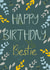 floral leaves Birthday Card 16777 created by Sara Tyson