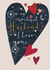 Pretty Heart Anniversary Card / Valentines Day Card - For Husband - To My Wonderful Husband I Love You created by Louise Tiler