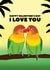 love birds Valentines Day Card 16731 created by Pearl Ivy