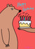 bear animal Birthday Card 19509 created by Esther Maughan