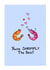 shrimp prawns Valentines Day Card 21123 created by Meg Lillicrap Studio