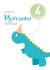dinosaur party hat Birthday Card 14423 created by Made by Mable