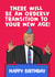Donald Trump Orderly Transition Birthday Card created by @donosdoodles