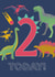 illustration Dinosaur Birthday Card 21148 created by LJRanson Design