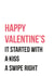 started kiss Valentines Day Card 17505 created by Graphic Print Company