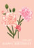 flower carnation Birthday Card 10394 created by Summer Lane Studio